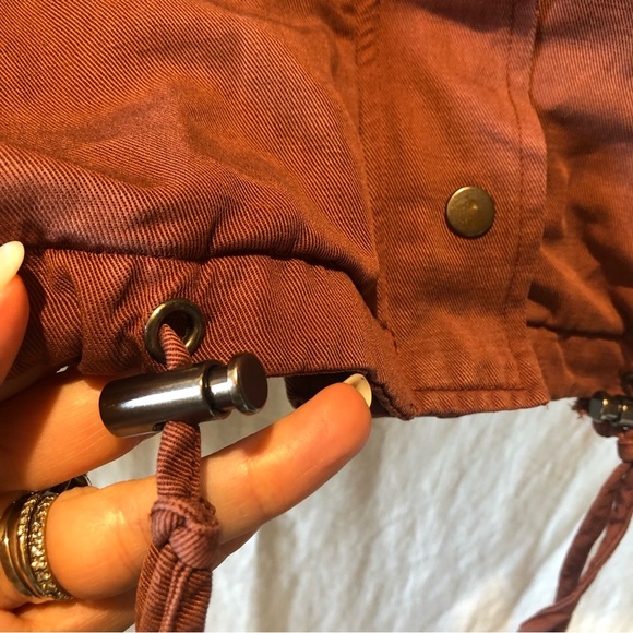 Rails like new utility jacket dusty mulberry wine color snaps and zipper XS - Picture 10 of 11